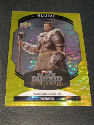 2022 UPPER DECK MARVEL ALLURE YELLOW TAXI WINSTON DUKE AS M'BAKU #70