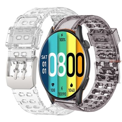 Kieslect Ks KR PRO 智能手錶錶帶透明 Tpu 錶帶 Kieslect KR K10 K11 錶帶替換錶