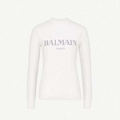 全新真品 BALMAIN  經典字母logo純棉衛衣 T恤 長袖上衣