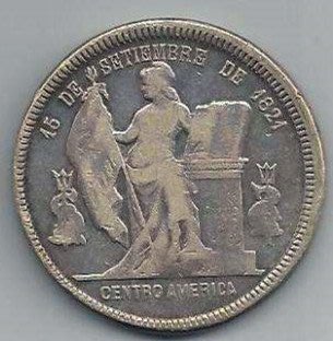 古幣收藏館外幣中美洲 少見洪都拉斯1891/89年1比索大銀幣 稀少經典