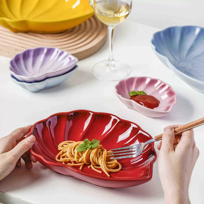 現貨 法國酷彩LE CREUSET海螺盤子家用餐廳輕奢高顏值烤箱微波爐餐具
