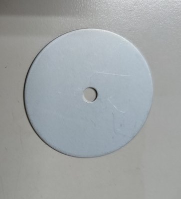 沖壓製造加工 1mm 厚 鍍鋅板 SECC 圓鐵片 直徑53mm 中間圓孔6mm
