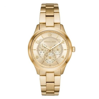 【換日線】女錶 Michael Kors Runway Gold Dial Ladies Watch MK6588