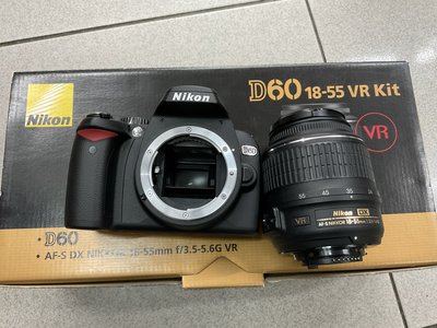 保固一年] [高雄明豐] 95新 Nikon D60 +18-55mm 機身+鏡頭 便宜賣D90 D40 [C0240]