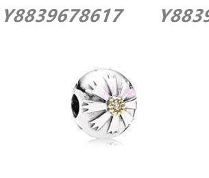 美國代購Pandora 潘朵拉14k雙色友誼花固定珠(夾扣) 925純銀 Charms 美國正品代購