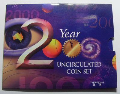【鑒 寶】（外國錢幣） 澳大利亞 2000年 6枚 ， 迎接新世紀 - 千禧年 紀念 · 精裝 套幣 BTG1357