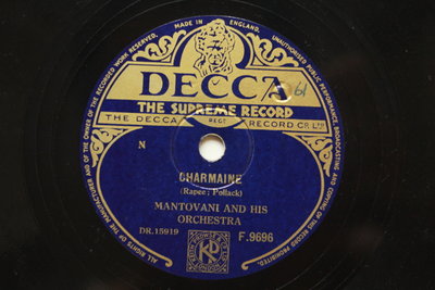 曼托瓦尼《Charmaine》 78轉 10吋 蟲膠唱片