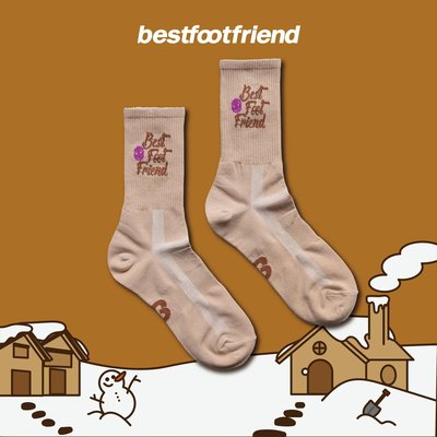 南🔥2022 11月 Best Foot Friend BFF Gingerbread Man 美式薑餅人 小腿襪