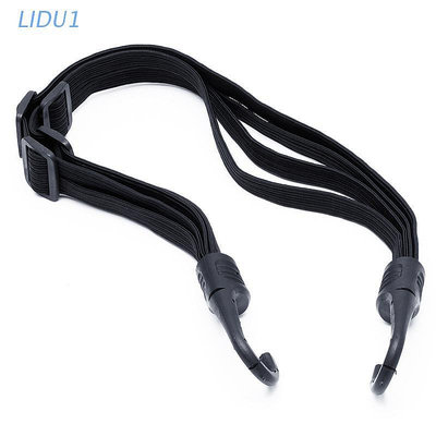Lidu1 2 鉤摩托車強度可伸縮頭盔行李彈性繩帶新