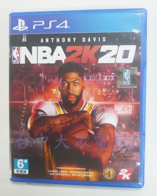 PS4 美國職業籃球 NBA 2K20 (中文版)**(二手片-光碟約9成8新)【台中大眾電玩】