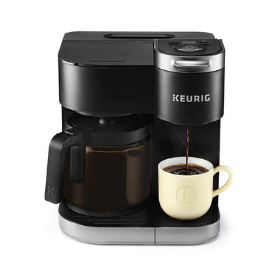 美國代購Keurig K-Duo 咖啡機單杯12杯 咖啡粉 膠囊咖啡110v_林林甄選