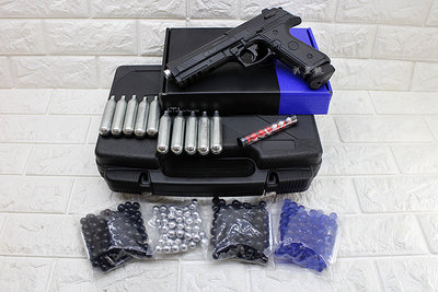 台南 武星級 LTL Alfa1.50 M9 手槍 鎮暴槍 CO2槍 全配版 + 槍盒 ( 防身震撼槍防狼保全警衛糾紛