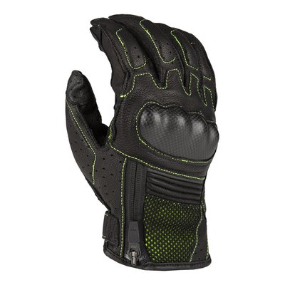颱風部品:美國klim induction glove 夏季短手套-黑/螢光黃