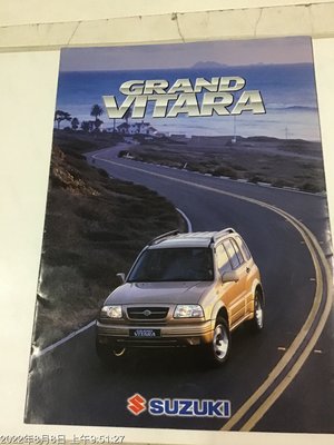 早期汽車廣告型錄文獻 7 80年代 GRAND VITARA  大張