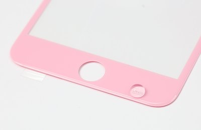 imos iPhone 6S Plus專用 5.5吋 3D 滿版 康寧玻璃 粉紅色面板+粉紅環 0.4mm 9h 玻璃貼