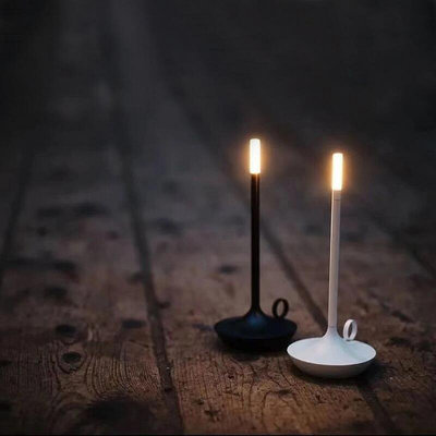蠟燭燭光設計LED夜燈 燭光氛圍LED充電臺燈 造型金屬鐵藝夜燈 燭光晚餐氛圍燈 LED充電