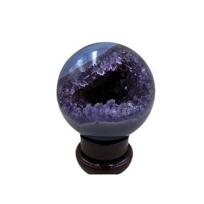 【熱賣精選】 烏拉圭天然紫水晶球天然紫水晶洞烏拉圭開口笑擺件一手貨源