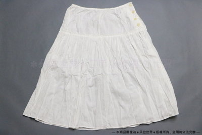 [SC-136] 無印良品 MUJI 蓬蓬裙 長裙 白色