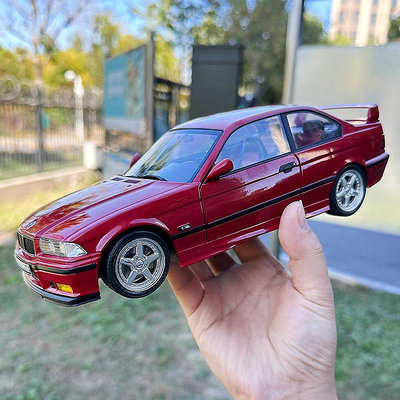 【熱賣精選】收藏模型車 車模型 SOLIDO 1:18 寶馬 BMW E36 COUPE M3 街車 1994年 合金汽車模型