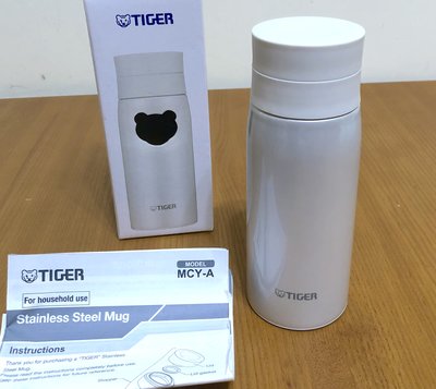 虎牌 TIGER MCY-A035 WM MCY-A型 奶油白 極輕量夢重力保溫瓶 保溫保冷杯  350ml