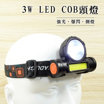 【立達】附發票 3W LED COB頭燈 頭戴工作燈 加大燈杯  戶外照明【A28】