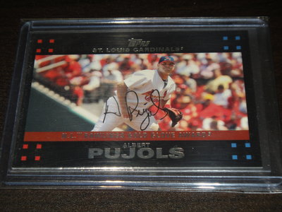 美國職棒 Cardinals Albert Pujols 2007 Topps Gold Glove #308 球員卡