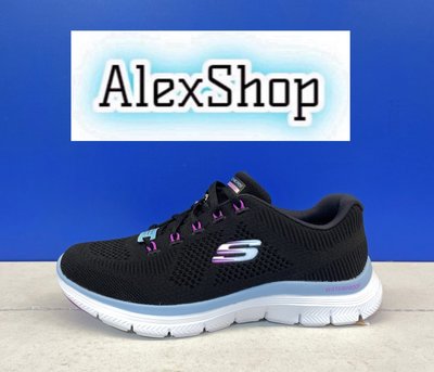 艾力克斯 SKECHERS FLEX APPEAL 4.0 女 149309BKPR 黑藍 防水休閒慢跑鞋 X