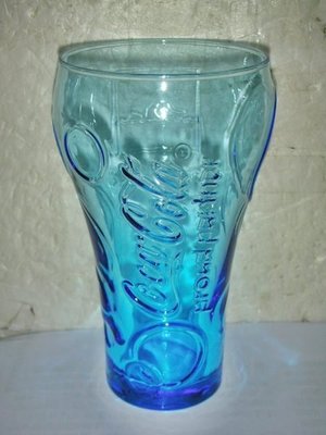 aaL.(企業寶寶玩偶娃娃)全新2012年倫敦奧運可口可樂(Coca Cola)天空藍曲線杯(喝采杯)-游泳!