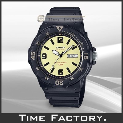 【時間工廠】全新 CASIO DIVER LOOK 2 0 0 H 潛水風膠帶腕錶 MRW-200H-5 (200)