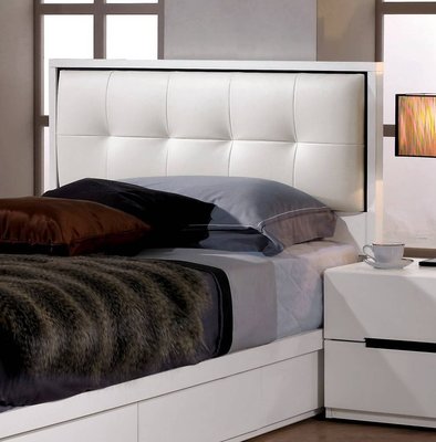 【生活家傢俱】CM-246-11：波爾卡3.5尺單人床頭片【台中家具】床頭板 白色乳膠皮 單人床頭板 台灣製造