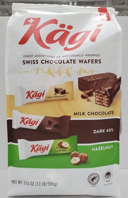 【小如的店】COSTCO好市多代購~KAGI 瑞士巧克力口味威化餅(每包500g) 136154