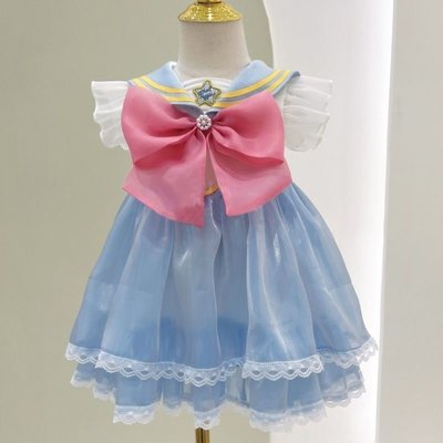 兒童小公主裙3-12歲學院風女童夏季蘿莉塔連身裙裙小女孩禮服裙洋裝 滿599免運