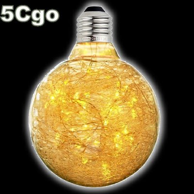 5Cgo【權宇】E27 G95 3W LED愛迪生玻璃燈泡 仙女投月 85-265V 2200k 140lm 一年保含稅