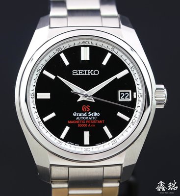 【鑫瑞鐘錶】Grand Seiko GS SBGR079 不鏽鋼 高抗磁 黑色面盤 39.4mm 自動上鍊 盒單全