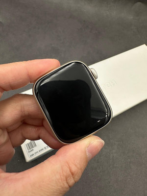 敬騰通訊_Apple Watch Series 9 GPS 45MM 星光 電池100% 保固2024/12/24 有盒台中面交安全保證 ✔️零元取機