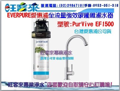 EVERPURE愛惠浦 全流量強效碳纖維濾水器PURVIVE- EF1500 (公司貨)(含運)(附發票)