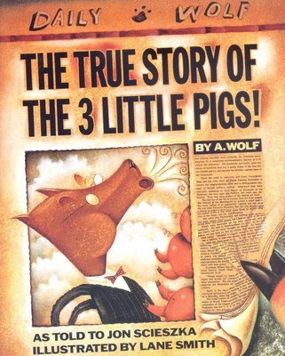 ＊小貝比的家＊THE TRUE STORY OF THE 3 LITTLE PIGS!/平裝/3~6歲/ 幽默/高年級