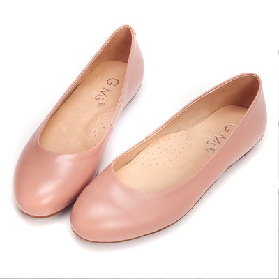 真皮素面平底娃娃鞋-Selly-沙粒-(M069)-6色