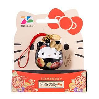 Hello Kitty-和風限定款 3D達摩悠遊卡