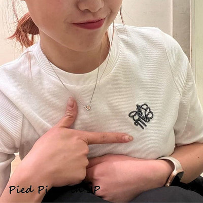 Pied Piper日本代購 GA034 earth music&ecology LOGO刺繡羅紋T恤
