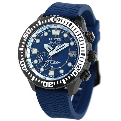 預購 CITIZEN CC5006-06L 星辰錶 47mm PROMASTER GPS 藍面盤 鈦 藍橡膠錶帶 男錶