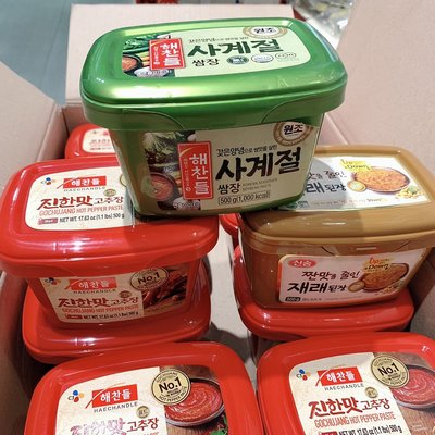 韓國CJ牌白雪牌辣椒醬500g~韓國辣椒醬500克~拌飯、拌麵、火鍋調味料沾料~葷食哦