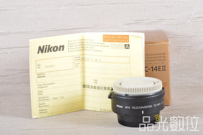 【品光數位】NIKON TC-14E II 增距鏡 公司貨 #124758
