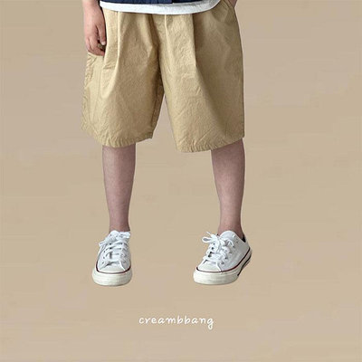 S~XL ♥褲子(BEIGE) CREAM BBANG-2 24夏季 CBG240605-002『韓爸有衣正韓國童裝』~預購
