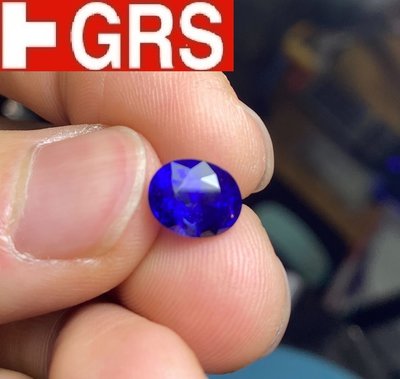 【台北周先生】天然皇家藍藍寶石 4.05克拉 頂級濃郁Vivid blue 錫蘭產 乾淨VS 送GRS證