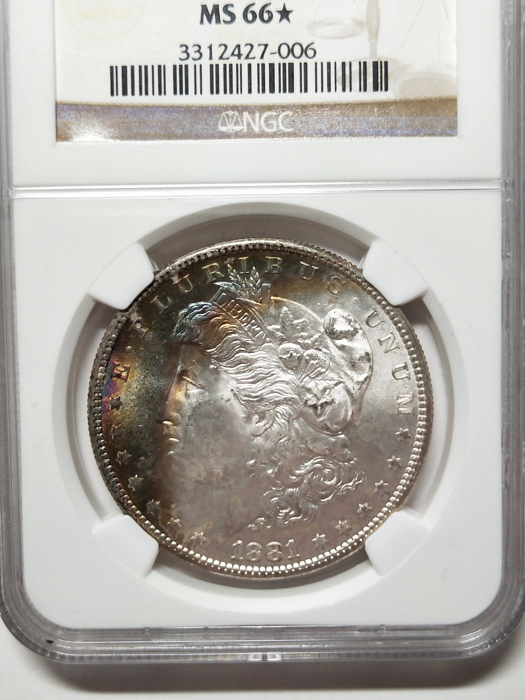 美國錢幣Morgan 摩根銀幣NGC 鑑定幣MS66✴️ 1881-S年| Yahoo