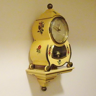 【timekeeper】60年代德國製Schatz&Sohne葫蘆造型400日座鐘+壁式托架(原裝盒)(免運)