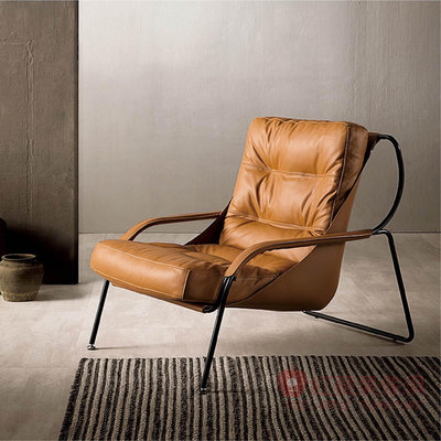 [紅蘋果傢俱] 極簡系列 SL-LX001 休閒椅 椅子 主人椅 義式椅 現代椅 輕奢椅 單人沙發