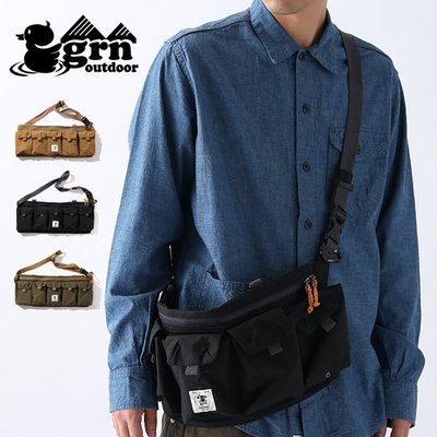 TSU 日本代購 grn outdoor  TEBURA BAG SHU-RAMBO側背包 可接背心 防水 五袋