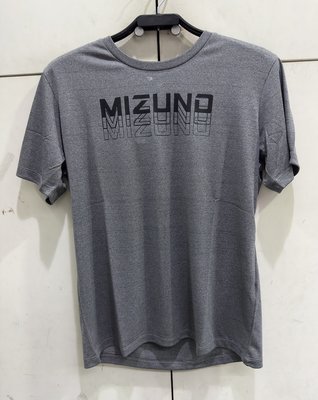 = 威勝 運動用品 = 23年 Mizuno 短袖T恤 32TAA00106 (麻灰)